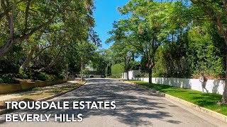 4K Beverly Hills  Trousdale Estates Residential Homes Los Angeles ASMR Driving Tour [upl. by Acassej]