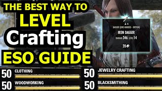 The Best Way to Level Your Crafting in 2024  Crafting in ESO [upl. by Nossah]