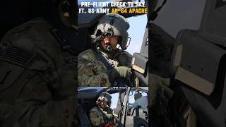 US Army AH64 Apache Pilots Routine From PreFlight Checks to Sky usarmy ah64 helicopter [upl. by Tisbee]