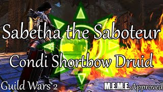 GW2 Condi Shortbow Druid  Sabetha the Saboteur 2023 [upl. by Ym]