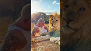 Saying goodbye to a Lion🦁🥹 lion wildlife animals [upl. by Ahel]