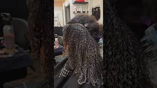 Wefted Microlinks By Nadia Vassell Salon Soho New York wefted microlink hairextension coilyhair [upl. by Namhar]