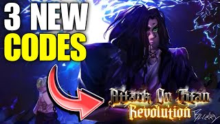 UPDATE 2 Soon ATTACK ON TITAN Revolution NEW CODES  Roblox Attack on Titan revolution codes 2024 [upl. by Boorman]