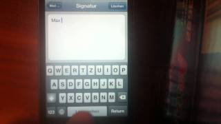 EMail Signatur beim iPhone ändern  so gehts [upl. by Suckow]