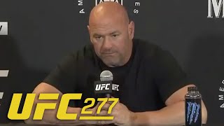 I didnt think it was close it was a COMPLETE SHUT OUT  Dana White on Amanda Nunes win at UFC 277 [upl. by Naelcm]