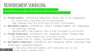 52  reinforcement schedules in operant conditioning  AP Psychology [upl. by Vernon]