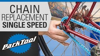 How to Replace a Chain on a Single Speed Bike  Sizing Installation amp Tensioning [upl. by Thorfinn]