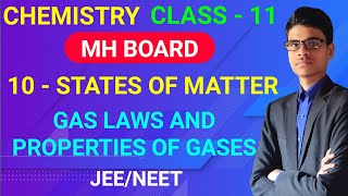 Gas Laws and Measurable properties of gases  10  States of matters  Class  11  MH Board [upl. by Alexandre]