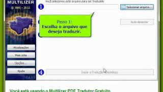 Como utilizar o Multilizer PDF Tradutor Gratuito  Guia Rápido Vídeo em Português do Brasil [upl. by Asilef172]