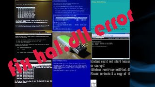 How to fix haldllntoskrnl error for xp bootable usb using winsetupfromusb [upl. by Clothilde112]