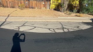 Henderson paved roads around cars left on street leaving gaps in asphalt [upl. by Eben]