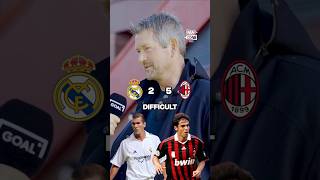 REAL MADRID v AC MILAN CHAMPIONS LEAGUE LEGENDS BATTLE 🔥 shorts football soccer [upl. by Mika912]