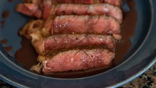 Ribeye Steak With Red Wine Sauce  Steak Bordelaise With Garlic Shallots amp Fresh Thyme [upl. by Koran]