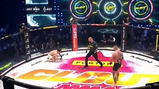 CLOUT MMA 3 Natan Marcoń VS Denis Załęcki Cała walka  Awantura [upl. by Simon]