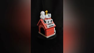 Snoopy Calendar Peanuts  Colored Resin 3D Print [upl. by Atiuqrahc]