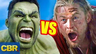 Hulk vs Thor Explained In HINDI  Hulk amp Thor Comparison In HINDI  Hulk vs Thor Fight In HINDI MCU [upl. by Ahsemad]