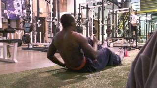 DeFrancosGymcom NFL CombinePro Day video blog Week 1 Upper Body Lifting [upl. by Noll354]