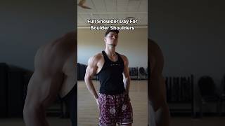 How to Get Boulder Shoulders… shoulderworkout shoulderexercises bouldershoulders [upl. by Norraf204]