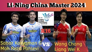 Li Ning Master Tiongkok 2024 sabar  Reza vs Wang Chang  Liang Wei K [upl. by Roberts610]