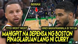 PARANG FINALS ANG VIBE MAHIGPIT NA DEPENSA NG BOSTON KAY CURRY HINDI UMUBRA EMBIID WALANG INJURY [upl. by Akinehs]