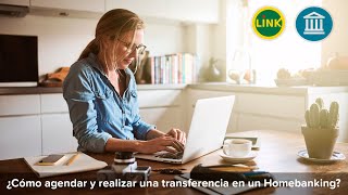 👉 ¿Cómo agendar y realizar una transferencia en un Homebanking 😎💲👍 [upl. by Goodill]