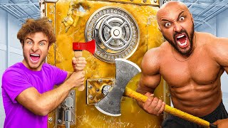 WORLDS STRONGEST MAN vs 500000 BANK VAULT [upl. by Yecniuq]