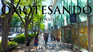 Tokyo Omotesando 1 Hour Daytime Walk in Japan  2024 Spring  4K HDR [upl. by Meibers225]