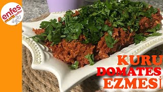 KURU DOMATES EZMESİ  KAHVALTILIK  MEZE TARİFİ [upl. by Elnora]