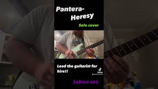 PanteraHeresy guitar solo cover [upl. by Howund]