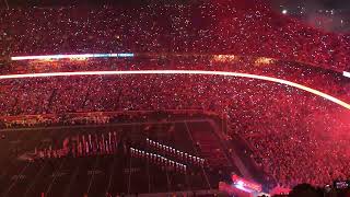 Chiefs vs Chargers player intro light show [upl. by Holleran]