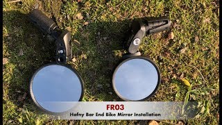 Hafny Bar End Bike Mirror Installation FR03 [upl. by Cullan]