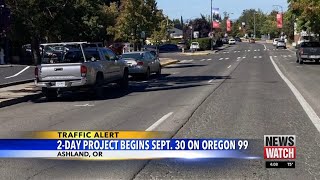 ODOT plans to work on Highway 99 in downtown for road resurfacing next week [upl. by Auberbach]