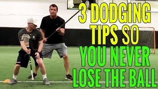 3 LACROSSE DODGING Tips For Stick Protection amp Never Losing the Ball [upl. by Cailean]