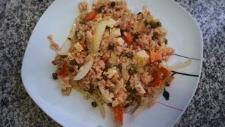 Ensalada de arroz mediterránea para el verano [upl. by Ahcarb]