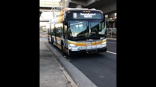 Thebus Honolulu Bus 6017 New Flyer XD60 Route E CountryExpress Waikiki [upl. by Henley29]