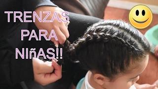 COMO HACER TRENZAS PARA NIñAS [upl. by Cresa]