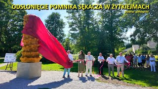 Odsłonięcie pomnika sękacza w Żytkiejmach powiat gołdapski [upl. by Shifra231]