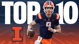 Illinois Fighting Illini TOP 10 Football Players for 2024 [upl. by Eirrak222]