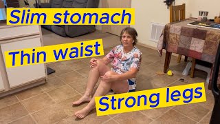 Strong legs thin waist for one exercise  Daily challenge  Daily short exercise  Active life [upl. by Leslee]