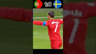 Portugal vs Sweden Ronaldo hattrick 🔥 [upl. by Ahsac]