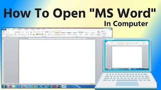 HOW TO OPEN MS WORD IN WINDOWS 7  innovative itgk Takhatgarh [upl. by Alleyne]