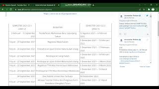 CARA CETAK KALENDER AKADEMIK UNIVERSITAS TERBUKA 2022 [upl. by Hendrika]