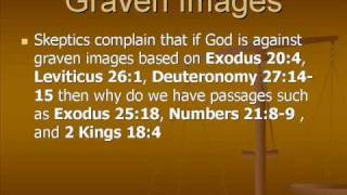 Bible Contradictions Part 1 Graven Images [upl. by Llenrev]