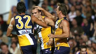 Chris Judd careerbest 39 disposals and four goals destroy Akermanis tag  2006  AFL [upl. by Tawnya687]