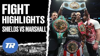 Claressa Shields Becomes Undisputed Champion Again Beating Savannah Marshall  HIGHLIGHTS [upl. by Zerk]