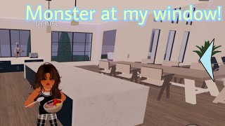 MONSTER AT MY WINDOW  BERRY AVENUE ROLE PLAY 👹 [upl. by Aissila]