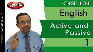 Active and Passive  EnglishWork Book  CBSE Class 10 [upl. by Ahsitil]