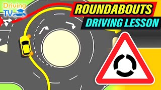 FULL DRIVING LESSON IN ROUNDABOUTS [upl. by Arin]