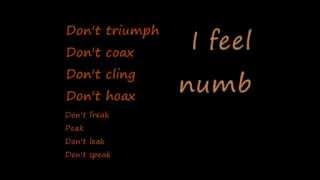 U2Numb Lyrics [upl. by Natsyrk]