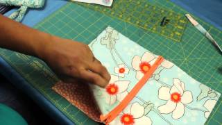 How to Make a Zipper Wristlet or Makeup Cosmetic Bag Pouch [upl. by Enirbas137]